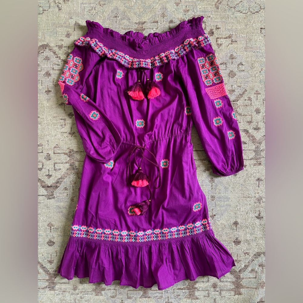 Figue Sofia Dress in Orchid Pink, Small, EUC